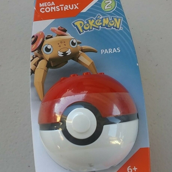 Paras Mega Construx Pokemon Pokeball - Picture 1 of 2